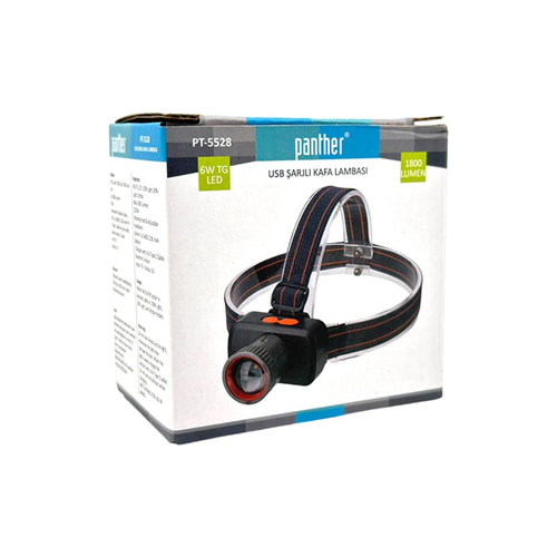 PANTHER ŞARJLI KAFA LAMBASI 6W  